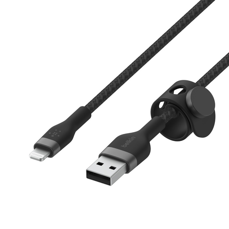 Cabo Belkin Boost Charge Pro Flex Braided Silicone USB-A para Lightning 1 m - Preto