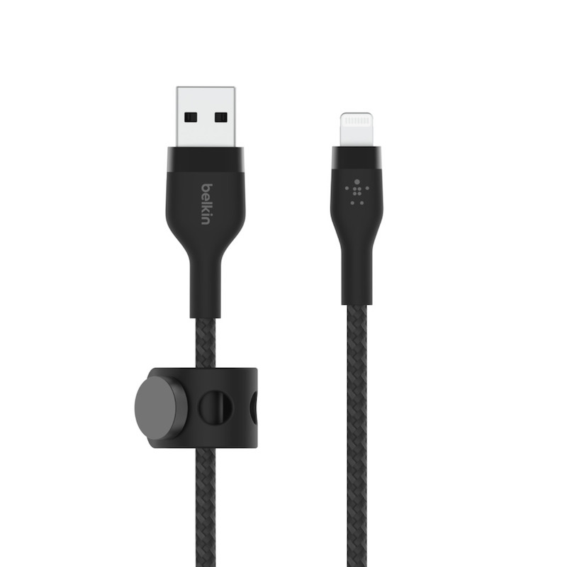 Cabo Belkin Boost Charge Pro Flex Braided Silicone USB-A para Lightning 2 m - Preto