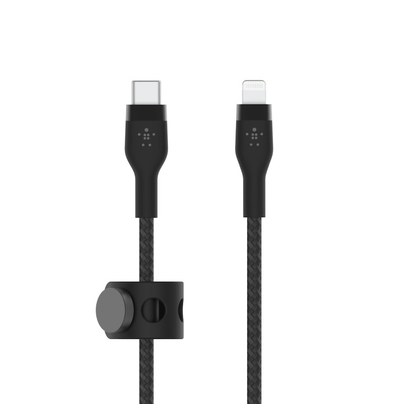 Cabo Belkin Boost Charge Pro Flex Braided Silicone USB-C para Lightning 1 m - Preto