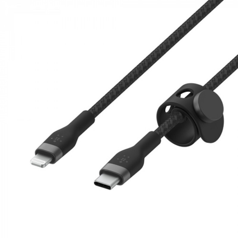 Cabo Belkin Boost Charge Pro Flex Braided Silicone USB-C para Lightning 2 m - Preto