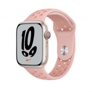 Bracelete desportiva Nike para Apple Watch de 42 a 49 mm - Pink Oxford/Rose Whisper