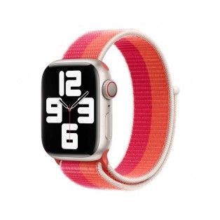 Bracelete Loop desportiva para Apple Watch 38 a 41 mm - Nectarina/peónia