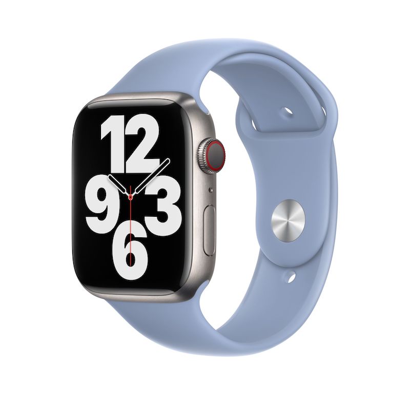 Bracelete desportiva para Apple Watch 42 a 45 mm - Azul nevoeiro