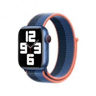 Bracelete Loop desportiva para Apple Watch 38 a 41 mm - Azul celeste/azul abissal