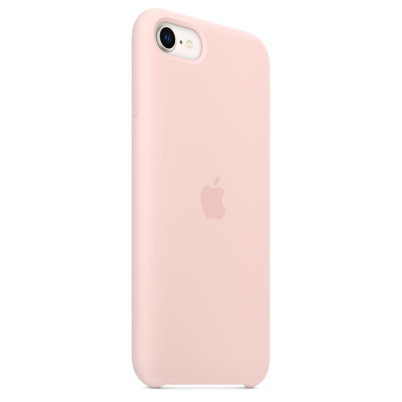 Capa em silicone para iPhone SE (2020/2)- Giz rosa
