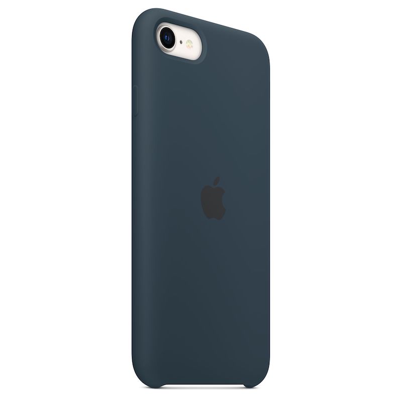 Capa em silicone para iPhone SE (2020/2)- Azul abissal
