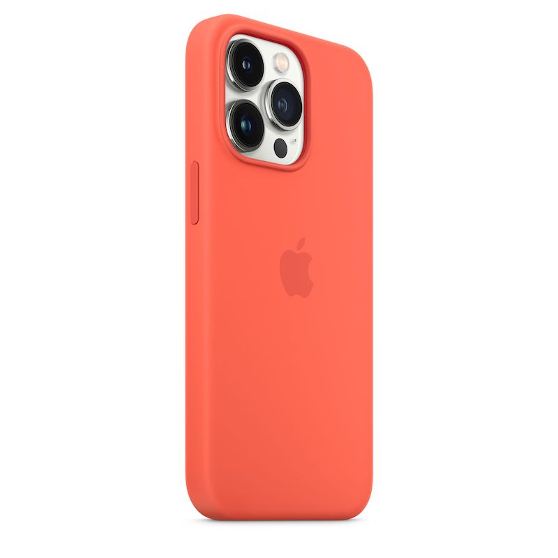 Capa em silicone com MagSafe para iPhone 13 Pro - Nectarine
