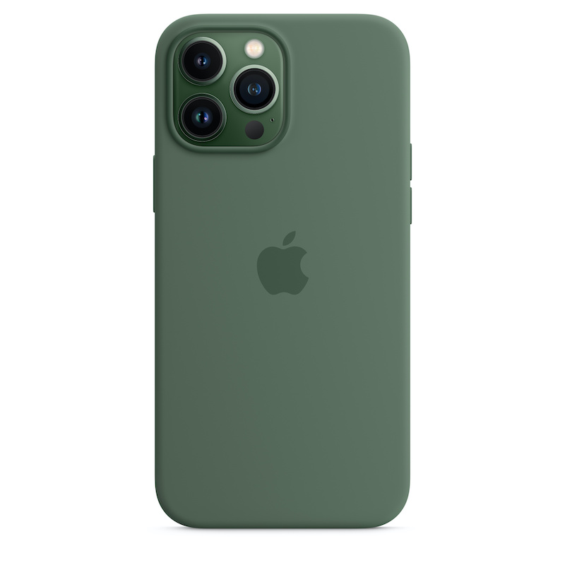 Capa em silicone com MagSafe para iPhone 13 Pro Max - Eucalipto