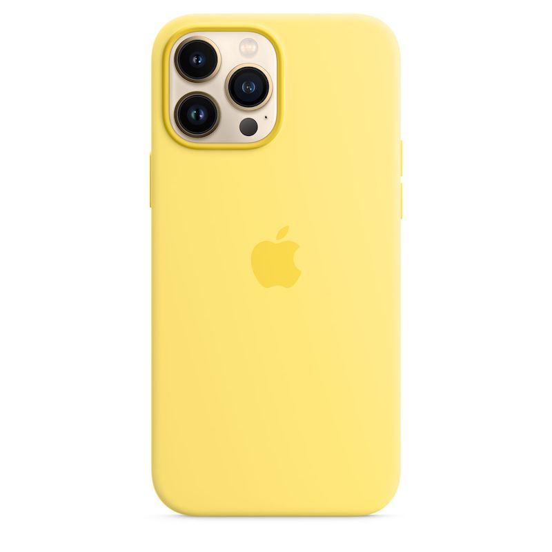 Capa em silicone com MagSafe para iPhone 13 Pro Max - Raspa de limão