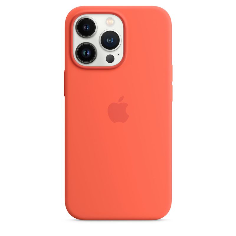 Capa em silicone com MagSafe para iPhone 13 Pro - Nectarine