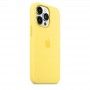 Capa em silicone com MagSafe para iPhone 13 Pro - Raspa de limão