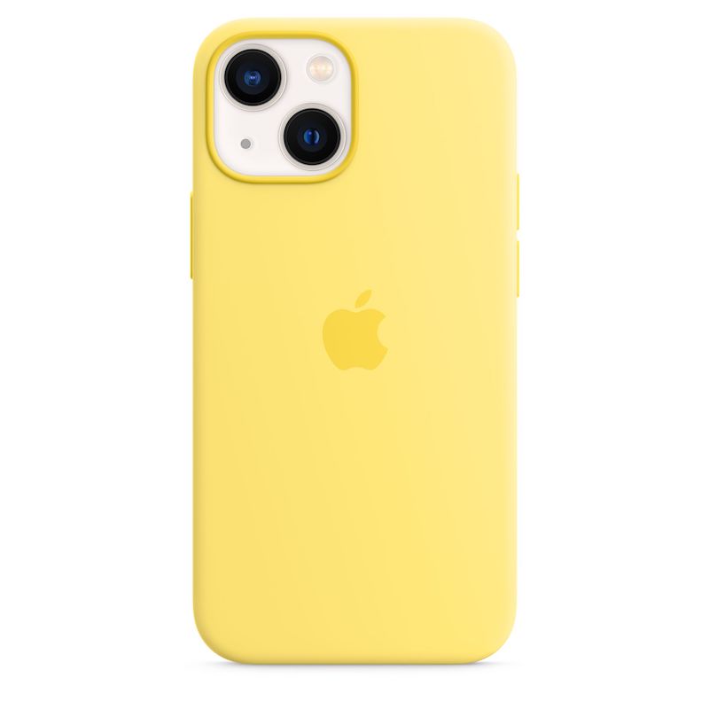 Capa em silicone com MagSafe para iPhone 13 mini - Raspa de limão