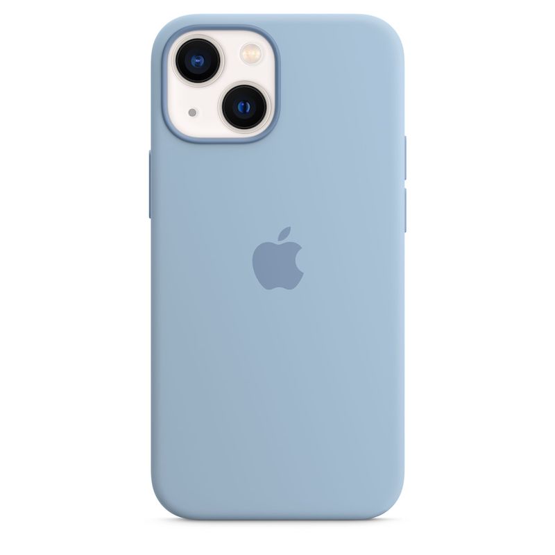 Capa em silicone com MagSafe para iPhone 13 mini - Azul nevoeiro