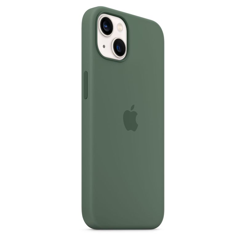 Capa em silicone com MagSafe para iPhone 13 - Eucalipto