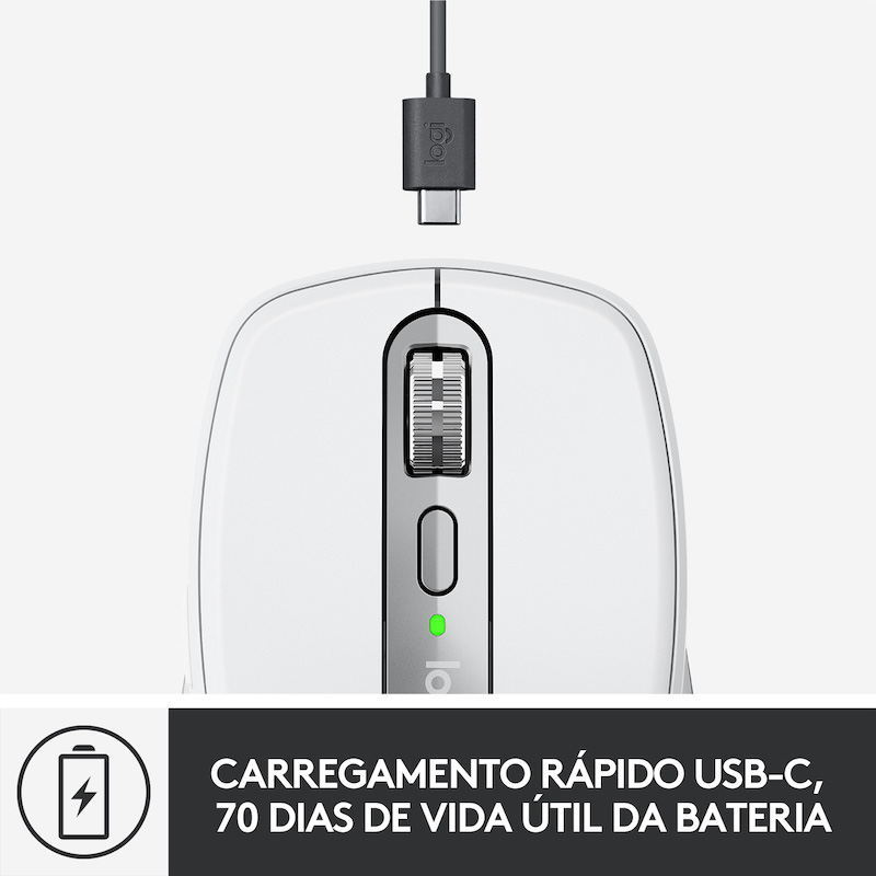 Rato Wireless Logitech MX Anywhere 3 para Mac - Cinzento Pálido