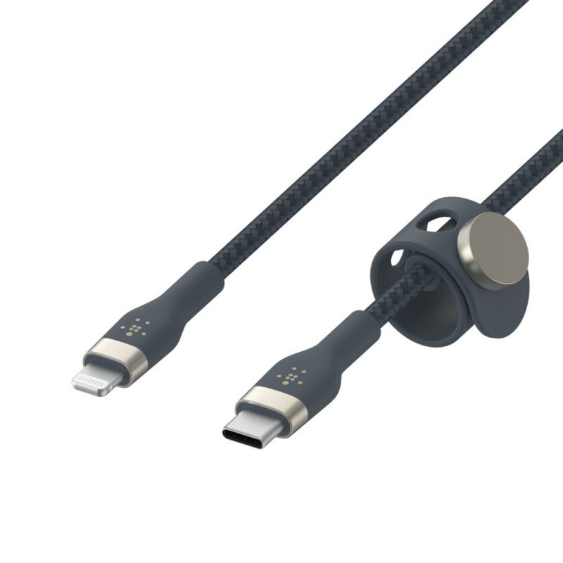 Cabo Belkin Boost Charge Pro Flex Braided Silicone USB-C para Lightning 1 m - Azul