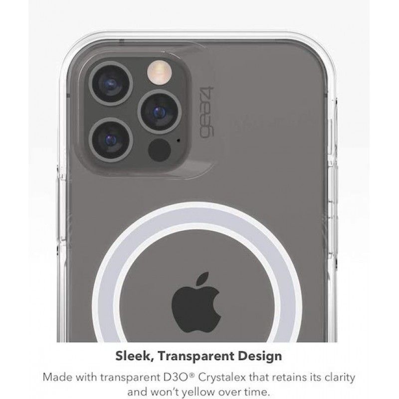 Capa para iPhone 13 GEAR4 D3O Crystal Palace Snap – Transparente
