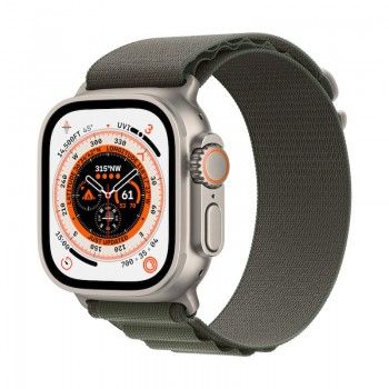 Apple Watch Ultra, GPS+Cell 49 mm - Titanio/Bracelete Alpine Verde Loop L