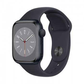 Apple Watch 8, GPS 41 mm - Alu. Meia noite/Bracelete meia noite