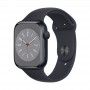 Apple Watch 8, GPS 45 mm - Alu. Meia noite/Bracelete meia noite
