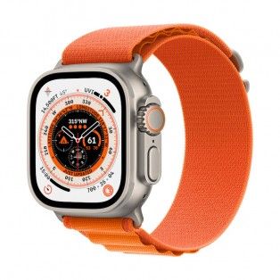 Apple Watch Ultra, GPS+Cell 49 mm - Titanio/Bracelete Alpine Laranja Loop S