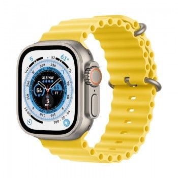 Apple Watch Ultra, GPS+Cell 49 mm - Titanio/Bracelete Ocean amarela