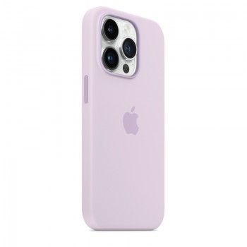 Capa em silicone com MagSafe para iPhone 14 Pro - Lilás
