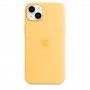 Capa em silicone com MagSafe para iPhone 14 Plus - Amarelo solar