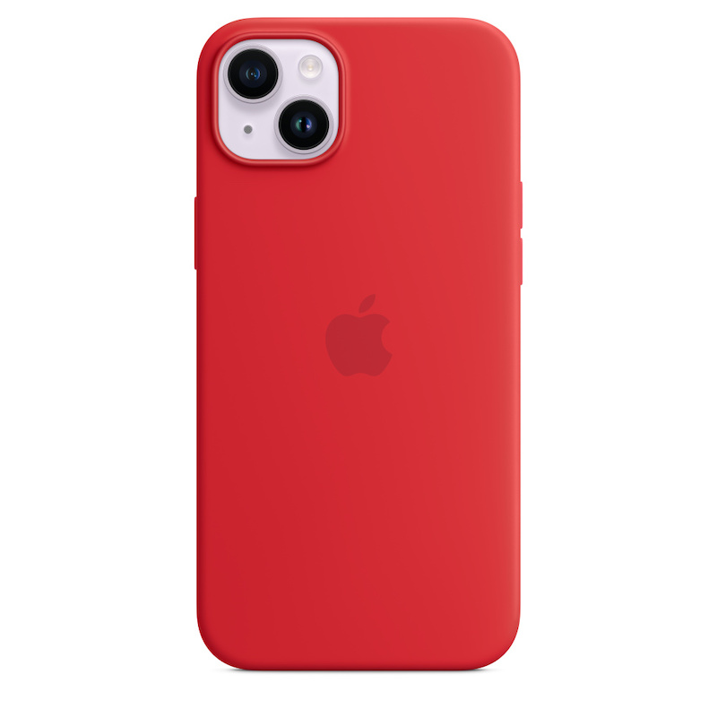 Capa em silicone com MagSafe para iPhone 14 Plus - Vermelho (PRODUCT)RED