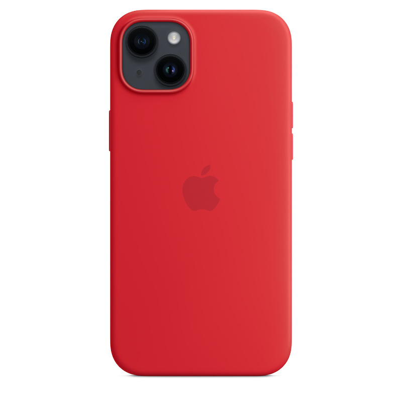 Capa em silicone com MagSafe para iPhone 14 Plus - Vermelho (PRODUCT)RED