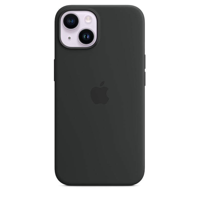 Capa em silicone com MagSafe para iPhone 14 - Meia-noite