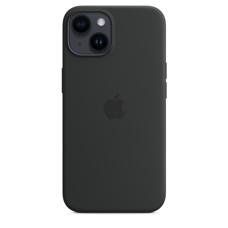 Capa em silicone com MagSafe para iPhone 14 - Meia-noite