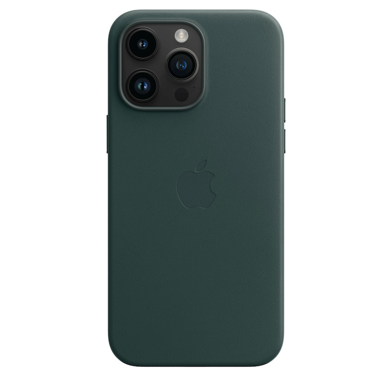 Capa em pele com MagSafe para iPhone 14 Pro Max - Verde Floresta