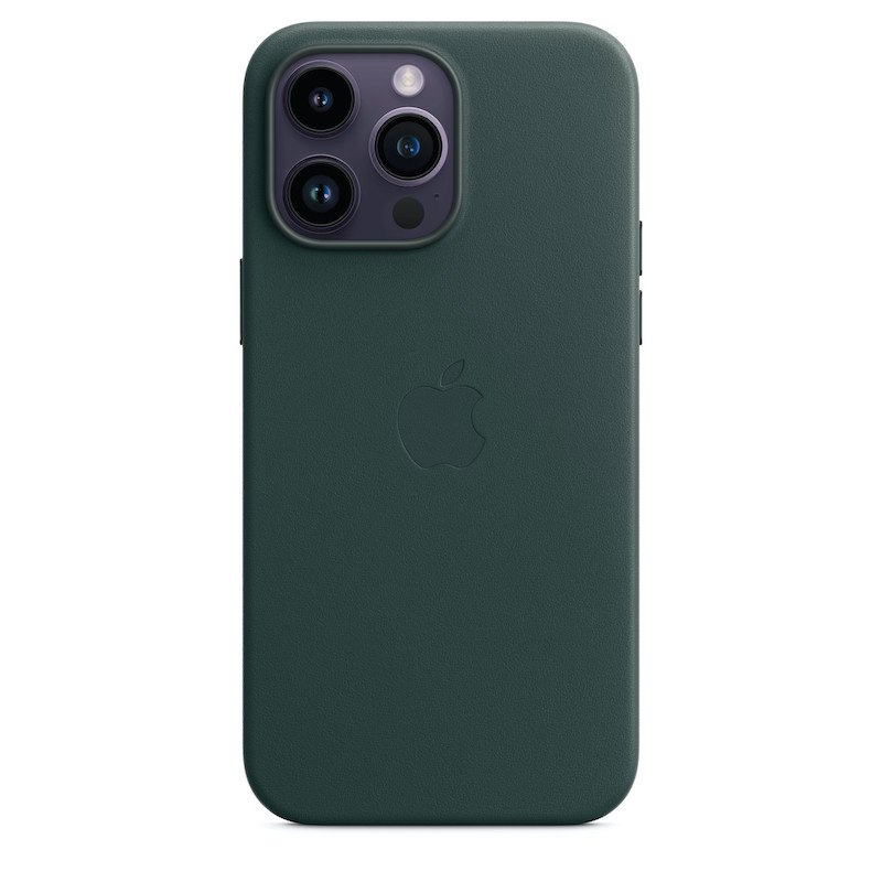 Capa em pele com MagSafe para iPhone 14 Pro Max - Verde Floresta