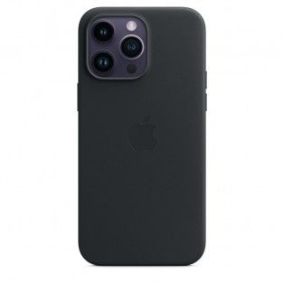 Capa em pele com MagSafe para iPhone 14 Pro Max - Meia-noite