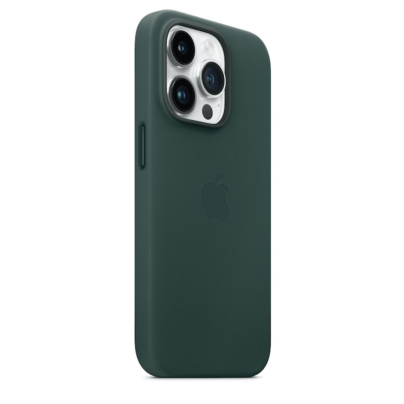 Capa em pele com MagSafe para iPhone 14 Pro - Verde floresta