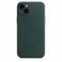 Capa em pele com MagSafe para iPhone 14 Plus - Verde floresta