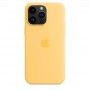 Capa em silicone com MagSafe para iPhone 14 Pro Max - Amarelo solar