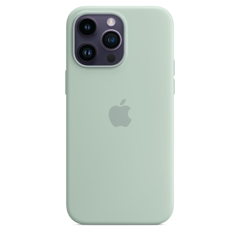 Capa em silicone com MagSafe para iPhone 14 Pro Max - Suculenta