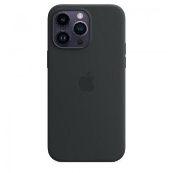 Capa em silicone com MagSafe para iPhone 14 Pro Max - Meia-noite
