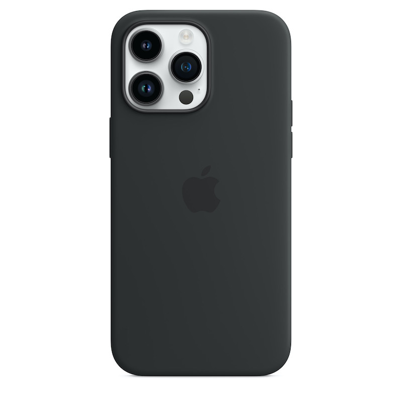Capa em silicone com MagSafe para iPhone 14 Pro Max - Meia-noite