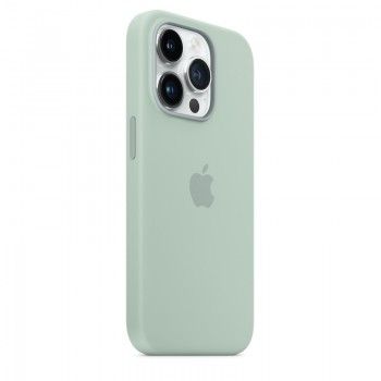 Capa em silicone com MagSafe para iPhone 14 Pro - Suculenta