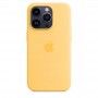 Capa em silicone com MagSafe para iPhone 14 Pro - Amarelo solar