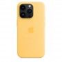Capa em silicone com MagSafe para iPhone 14 Pro - Amarelo solar