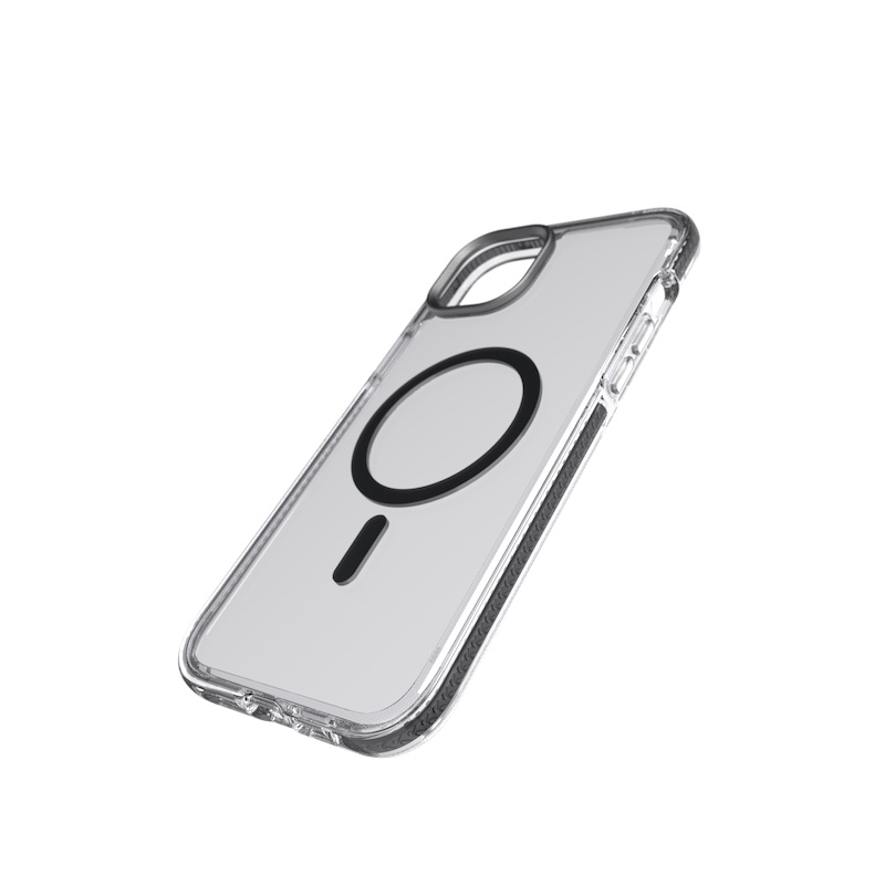 Capa para iPhone 14 Plus TECH21 Evo Crystal com MagSafe - Grafite/Preto