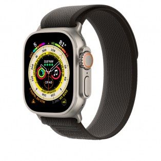 Bracelete Loop Trail para Apple Watch de 44 a 49mm (S/M) - Preto/cinza