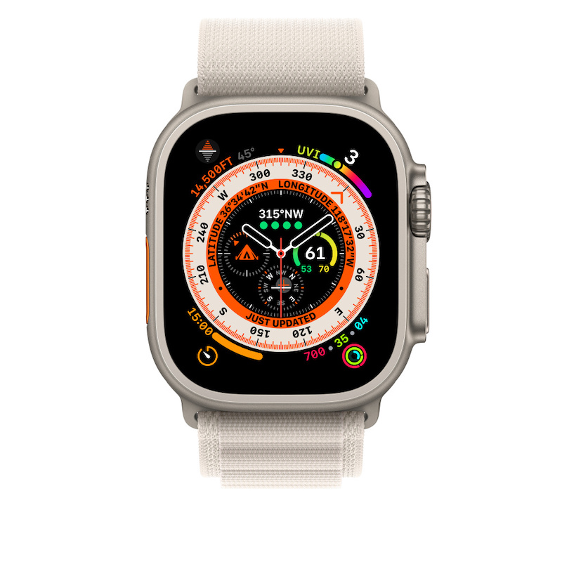 Bracelete Loop Alpine para Apple Watch de 44 a 49mm (média) - Luz das estrelas