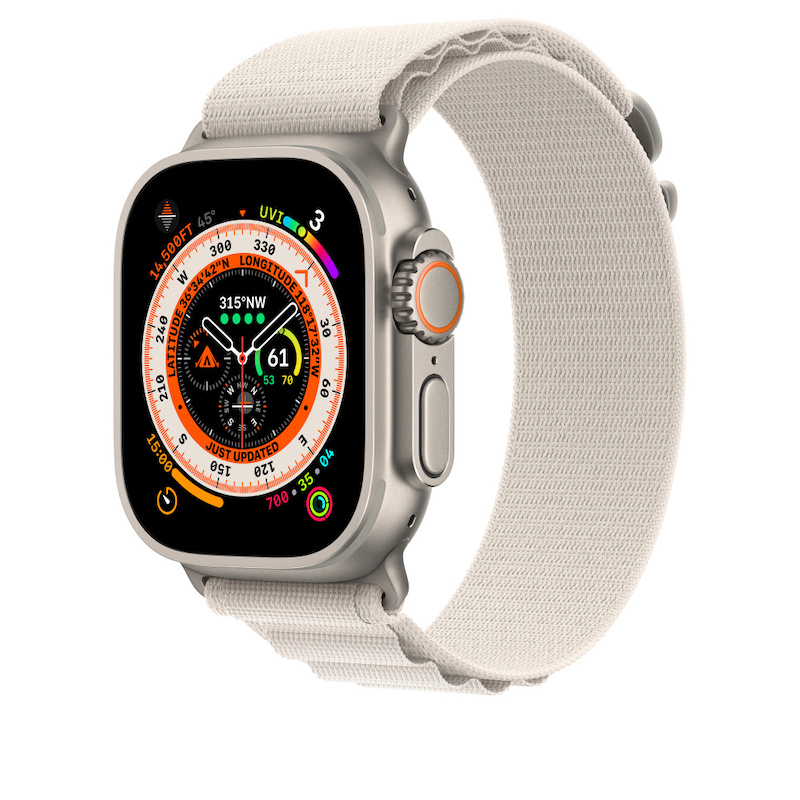 Bracelete Loop Alpine para Apple Watch de 44 a 49mm (pequena) - Luz das estrelas