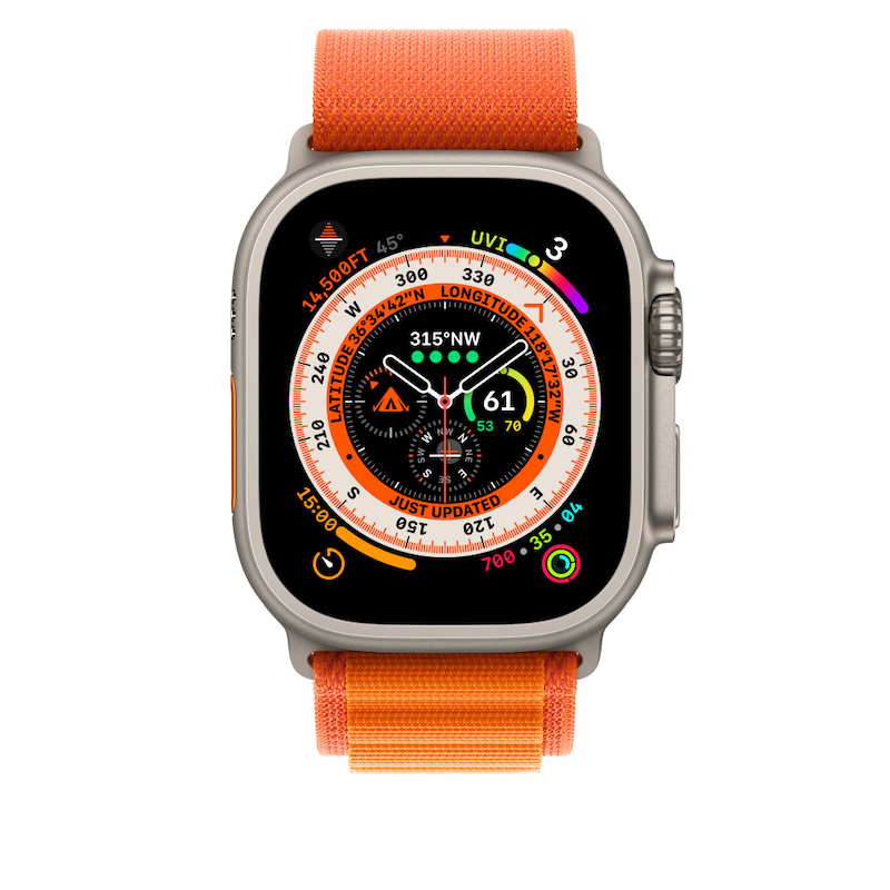 Bracelete Loop Alpine para Apple Watch de 44 a 49mm (média) - Laranja