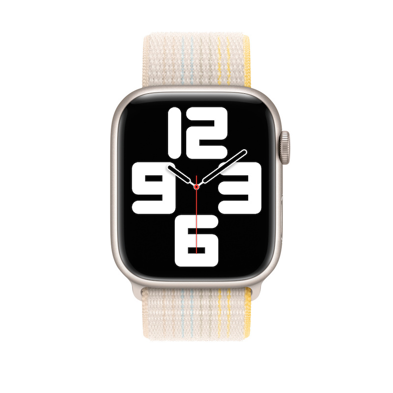 Bracelete Loop desportiva para Apple Watch de 42 a 49 mm - Luz das estrelas